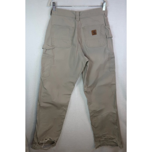 Carhartt B151 DKH Dungaree Fit Carpenter Canvas Pants Mens Size 30x32 - Picture 6 of 7